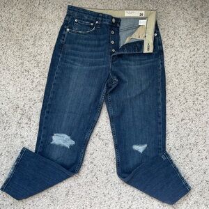 Rag & Bone Maya high-rise ankle slim jean size 29